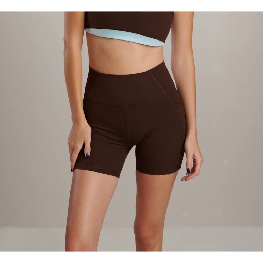 Seaav NWT Seabreeze Short 5" Espresso Biker Shorts Size XS